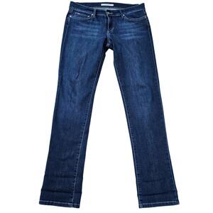 Joe's Jeans Size 31 Dark Stretch Denim Kennedy Wash Cigarette Straight Leg VGUC